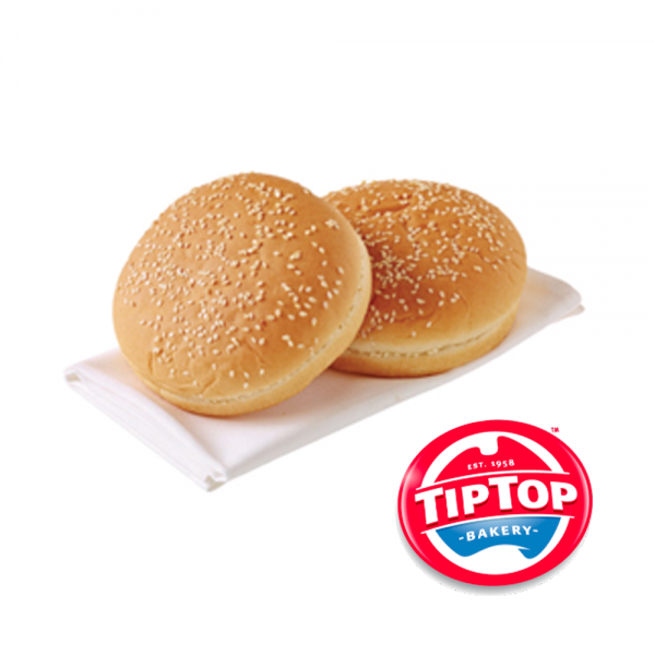 Hamburger Buns Tip Top (Speedibake 5″) 95gm x 72 CTN North QldSeafoods